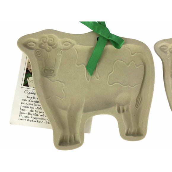 Set of 2 Brown Bag Cookie Art Cow Cookie Cutters - Picture 2 of 7